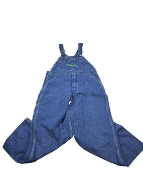 Vintage Key Imperial Mens Denim Bib Carpenter Overalls Size 36x30 Workwear